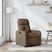 vidaXL CLORIS Relaxsessel Braun Stoff - Fernsehsesel LL0000256977