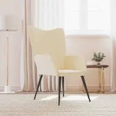 Prolenta Maison Exclusive - Relaxsessel Creme Stoff