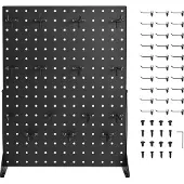 SucceBuy Stecktafelständer mit 30 Haken, schwarze Anzeigetafeln (2er-Set)