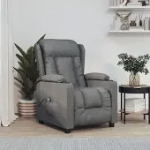 Prolenta Maison Exclusive - Relaxsessel Elektrisch Dunkelgrau Stoff