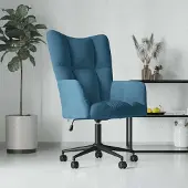 vidaXL Relaxsessel/Loungesessel/TV-Sessel - Blau Samt - Couchsessel CC14048