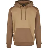 Urban Classics Rundhalspullover "Herren 2-Tone Fake Raglan Hoody" 1 Stk.