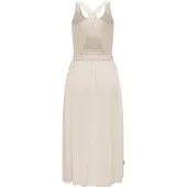 Ragwear Shirtkleid "Shirtkleid Mauglia YOUMODO", Damen, Gr. XL, N-Gr, weiß (ecru), Obermaterial: 68% Modal CMD. 32% Polyester PES., Kleider Shirtkleid