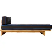 HK Living - Teak Outdoor Daybed, burnt sky