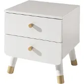 Vipack Kindernachtkästchen Weiß H: 45,2 cm Billy