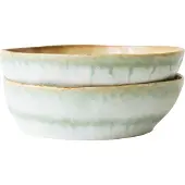 HK Living - 70's Pastaschale, Ø 18,7 cm, petal (2er-Set)