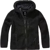 Brandit Fleecejacke Damen Ladies Teddyfleecejacket, hood schwarz 5XL