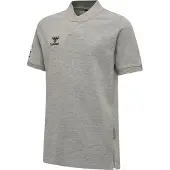 Hummel Hmlmove Grid Polo Kids - grey melange, Größe:128