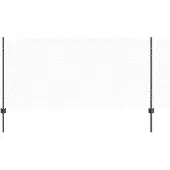 vidaXL Sechseckzaun mit Pfosten 10 x 0,8 m PVC-beschichteter Stahl
