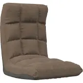 vidaXL Bodenstuhl Faltbar Taupe Stoff