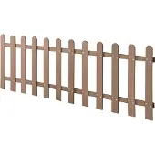 Neu.holz [.holz] WPC Gartenzaun Lattenzaun Holzzaun Gartenzaun Friesenzaun Sichtschutz Braun