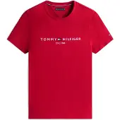 Tommy Hilfiger T-Shirt Tommy Logo MW0MW11797 Rot Slim Fit