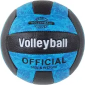 Leantoys Volleyball Blau-Schwarz Größe 5 Bunt