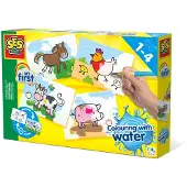 SES Creative My First Malen mit Wasser - Bauernhoftiere, Junge/Mädchen, Bilder-Set zum Ausmalen