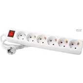 Kopp EFB-Elektronik - Steckdosenleiste - 250 V - Eingabe, Eingang Typ F - Ausgangsanschlüsse: 6 (6 x Typ F) - 1.4 m Schnur