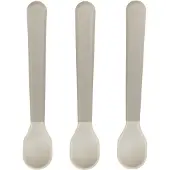 Done by Deer - Foodie Easy-Grip Babylöffel 3-er Pack - Sand - 14 x 2,5 x 1 cm