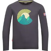 TROLLKIDS - Kid's Halsafjord Longsleeve - Longsleeve Gr 98 grau