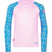 TROLLKIDS Badeshirt langarm Haukland in dynamic blue | Gr.: 164