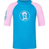TROLLKIDS Badeshirt Kvalvika T in dynamic blue | Gr.: 92