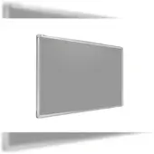 Allboards Filztafel Grau 150x100 cm, Alurahmen