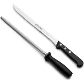 Jamon Messer- und Kettenset aus Edelstahl Universal 285500 und Polyoxymethylen mango Set à 2 Stück im Karton