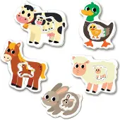 Educa Borras Puzzle. Baby Puzzles the Farm 2x2/2x3/4 Teile
