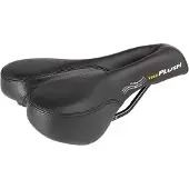 Velo Basic Deep Channel, Fahrradsattel, Track, Unisex, Schwarz, Einfarbig, 15,5 cm