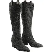 Buffalo Damen Elegante Stiefel West Boot Hi Glam 1221049 Schwarz