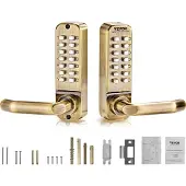 Vevor mechanisches schlüsselloses Türschloss mit doppelseitiger Tastatur (14 Tasten)