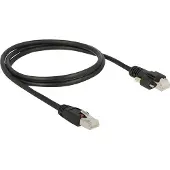 DeLOCK 85667, 1 m, Cat6, S/FTP (S-STP), RJ-45, RJ-45, Schwarz