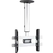 VCM Universal TV Deckenhalterung | 26-40 Zoll bis 60 kg | bis VESA bis 400x300 | höhverstelbar 50-84 cm | TV Halterung 360 Grad schwenkbar drehbar und 15 Grad neigbar | Fernseher Halter - CM3