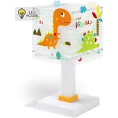 DALBER Tischlampe Dinos gelb