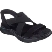 SKECHERS Sandalen Go Walk Flex Sandal - Glimmer 141489/BBK Schwarz 36