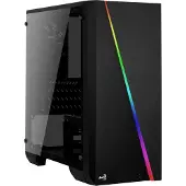 Aerocool Cyclon Mini, Mini Tower, PC, Schwarz, micro ATX, Mini-ITX, Stahl, Gaming