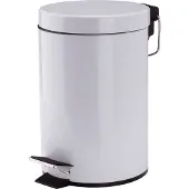 MSV Bad/Toiletten-Treteimer - weis - 3 Liter - 17 x 25 cm