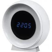 Ledvance NIGHTLUX Digitale Uhr & Nachtlicht mit Sensor, 0,3W, 5lm, Batterbetrieb, USB-Ladekabel, Farbwechselfunktion für weißes Licht, einfache Montage, nur für Innenräume geeignet (auch Feuchträume)