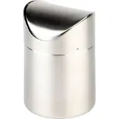 Assheuer & Pott APS 29 Tischrestebehälter SNAP, Edelstahl, Ø 12 cm, Höhe 17 cm, abnehmbarer Schwingdeckel