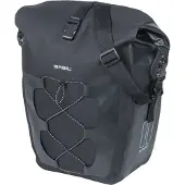Basil Navigator, wasserdichte Fahrradtasche, Größe L – Einzelne Fahrradtasche, 25 Liter – Schwarz