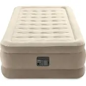 Intex 64426NP - Luftbett Twin Ultra Plush mit Pumpe 191 x 99 cm - Selbstaufblasend Gästebett