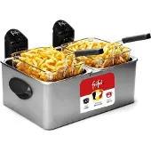 Frifri 1968, 7 l, 2 kg, Doppel, Schwarz, Silber, 3200 W, 490 mm