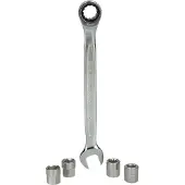 Ks Tools 460.2615, Steckschlüssel-Satz, 5 Kopf/Köpfe, Chrom-Vanadium-Stahl, 200 g