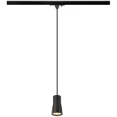 SLV PURI 2.0 Cone, 1 Pendelleuchte, GU10, Pendellänge 200cm, 1x max. 6W, schwarz 1008258
