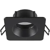 SLV Neue Tria 68 Quadrat IP65 Deckenmontage Ring Schwarz - 1007347
