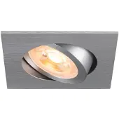 SLV Einbaustrahler New Tria 68 quadratisch - Aluminium - GU10