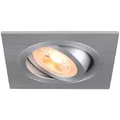 SLV 1007379 NEW TRIA 75, Deckeneinbauleuchte, quadratisch GU10, aluminium