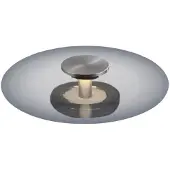 Pure Vitrum LED-Tischleuchte, grau, Glas/Alu, Touchdimmer - , Vitrum, dimmbar, Grau, für Wohnzimmer, Glas, Modern