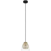 Eglo Hängelampe Gold mit Glas Jazminia Ø 20cm