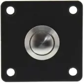 Intersteel Quadratische Türklingel Chimea Schraubenloch schwarz