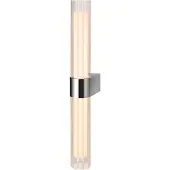 SLV Lygant double LED-Wandleuchte, chrom, IP44, Alu, Glas - , Lygant, Chrom, für Badezimmer, Aluminium, Modern