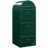 Bobi Briefkasten Trio 6005 Dunkelgrün